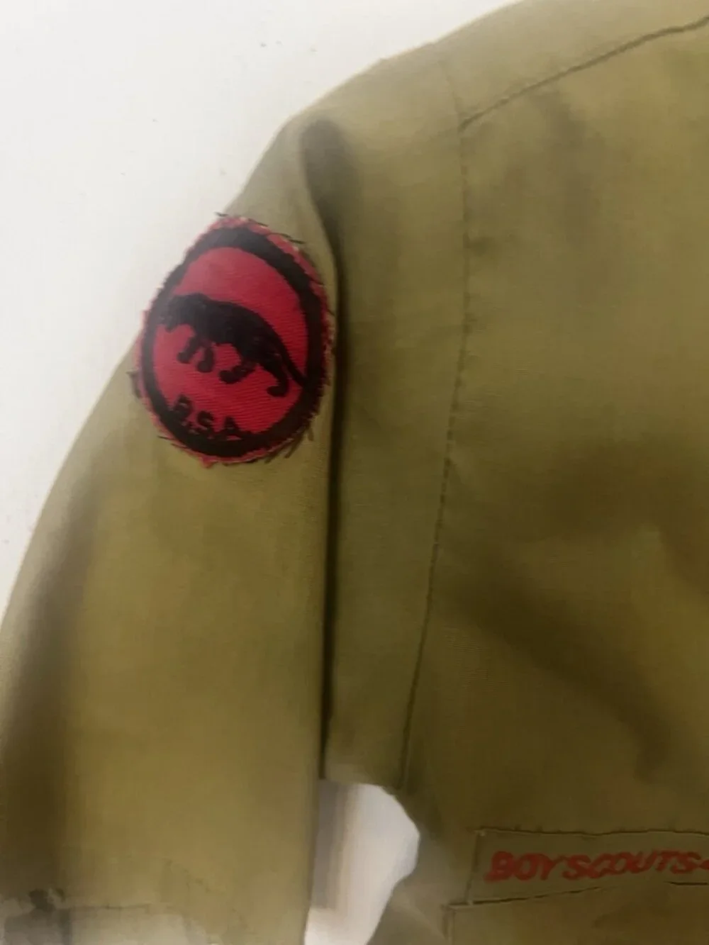 Vintage 50s 60s Boy Scouts BSA Uniform Summer Shirt Troop 317.      B
